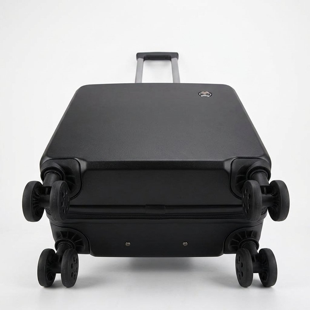 black rolling suitcase on white 202608271725 black rolling suitcase on white 202608271725